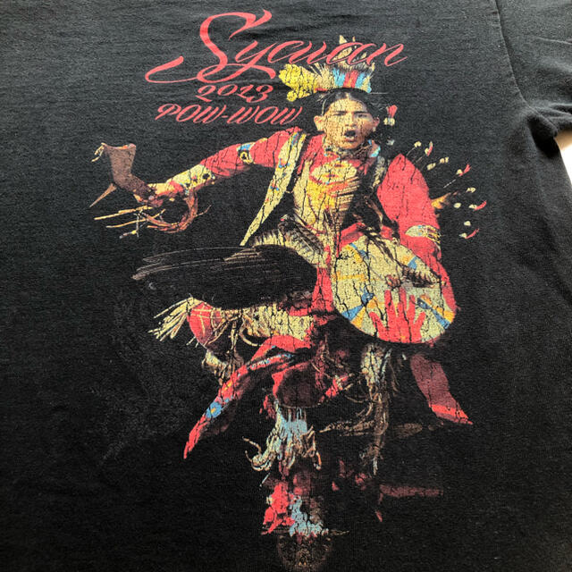 ネイティブインディアン Native Indian メンズTシャツ L52cm裄丈18cm✅商品状態