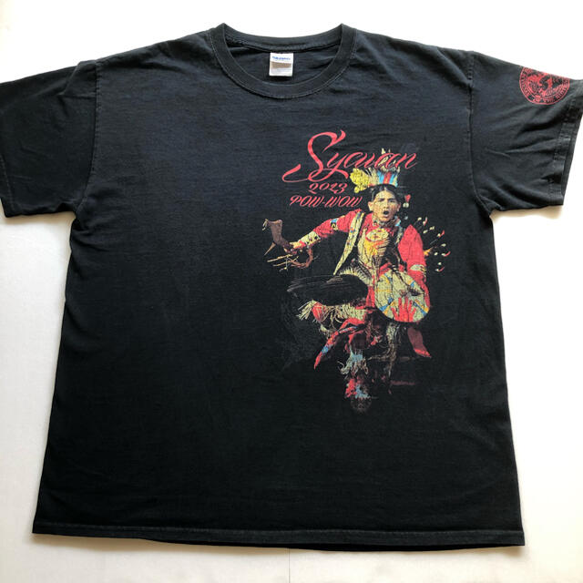 ネイティブインディアン Native Indian メンズTシャツ L52cm裄丈18cm✅商品状態