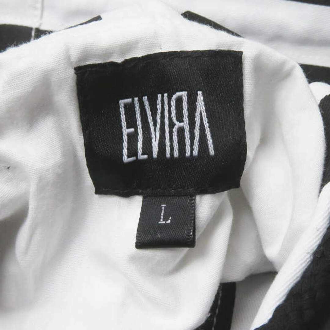 ELVIRA エルビラ BREAK HOOD COACH'S JACKET - B (Stripe) ストライプ フーデッドコーチジャケット 18EL-SS-10 L ホワイト/ブラック エルヴィラ アウター【新古品】【ELVIRA】 2