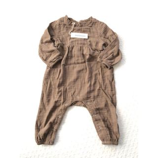 キャラメルベビー&チャイルド(Caramel baby&child )の新品 minimom ジャンプスーツ 2y mink ガーゼ 長袖(その他)