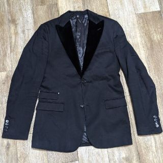 ザラ(ZARA)の美品1.8万円◇ZARA MAN ザラマン◇ベルベットテーラードジャケット◇Ｌ(テーラードジャケット)