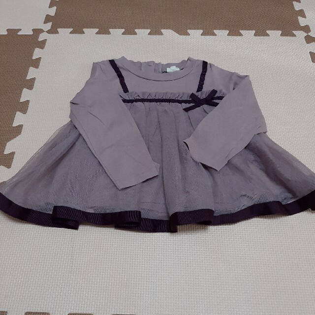 しまむら(シマムラ)のチュニック　ロンT　100センチ キッズ/ベビー/マタニティのキッズ服女の子用(90cm~)(Tシャツ/カットソー)の商品写真