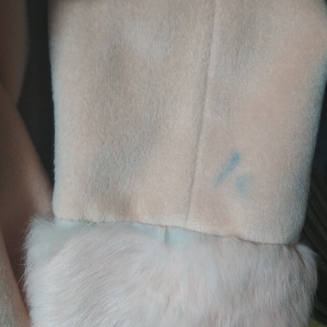 ピンク　ワンピースコート　M レディースのジャケット/アウター(ロングコート)の商品写真