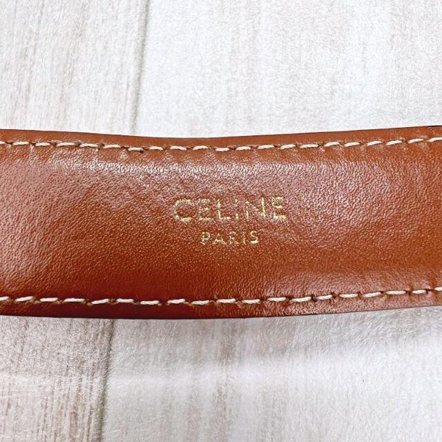 セリーヌ CELINE ベルト トリオンフ ブラウン ゴールド金具