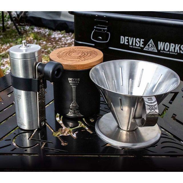 ステンレス蓋は木製サイズ【DEVISE WORKS/デバイスワークス】コーヒー三種の神器セット