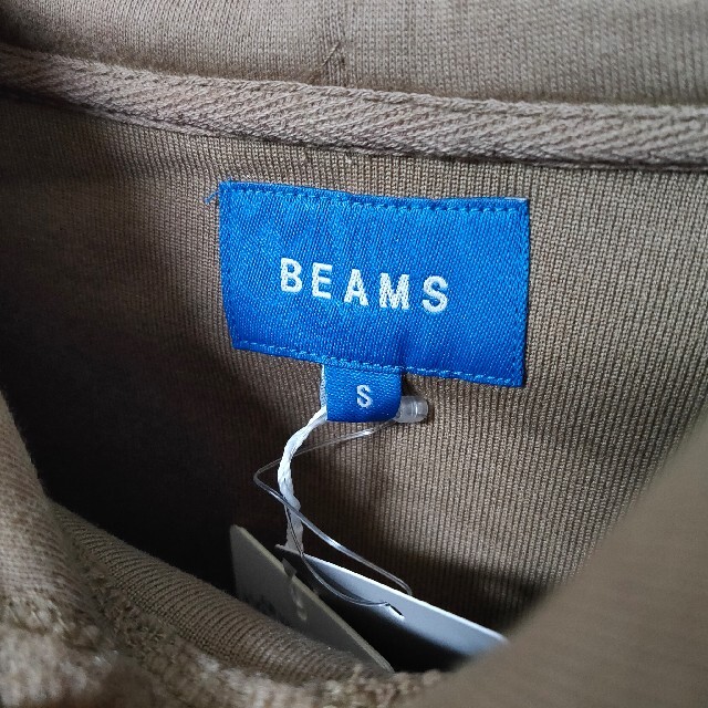 BEAMS(ビームス)の新品タグ付き BEAMS 茶色 パーカー メンズ Sサイズ ビームス もこもこ メンズのトップス(パーカー)の商品写真