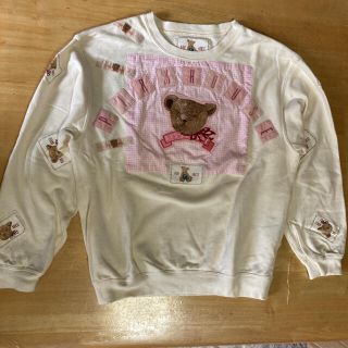 ピンクハウス(PINK HOUSE)のBABY PINK HOUSE くまさんワッペントレーナー(Tシャツ/カットソー)