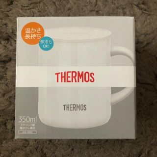 サーモス(THERMOS)のTHERMOS サーモス 真空断熱マグカップ JDG-350C ホワイト  (グラス/カップ)