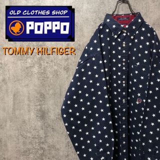 トミーヒルフィガー(TOMMY HILFIGER)の【peko様専用】トミーヒルフィガー☆オールド刺繍ロゴ星柄ドット柄総柄シャツ(シャツ)