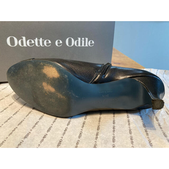 Odette e Odile(オデットエオディール)のOdette e Odileレザーショートブーツ レディースの靴/シューズ(ブーツ)の商品写真