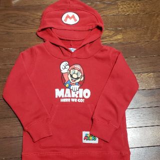 なりきりマリオパーカー赤Zipper付き