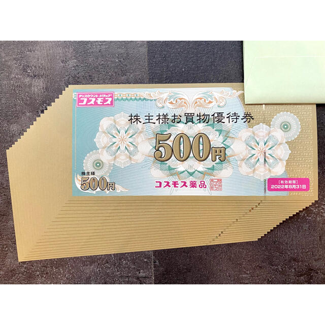 コスモス薬品株主優待券円分 月末期限 最低販売価格