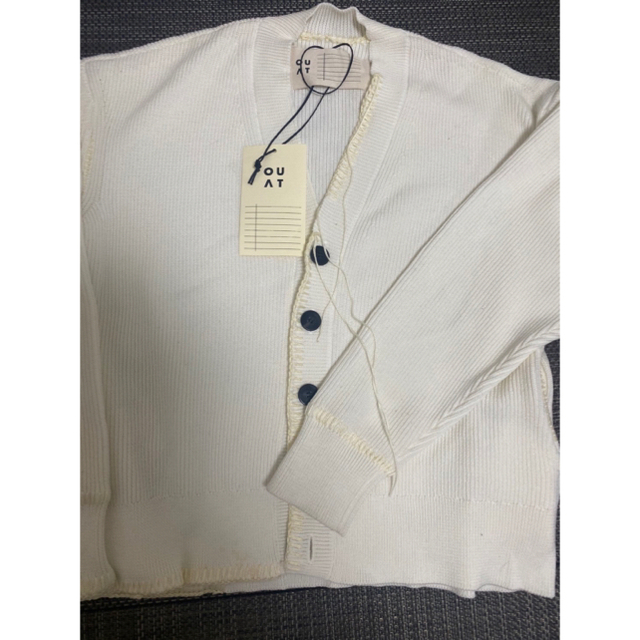 SUNSEA(サンシー)のouat cardigan white Lサイズ メンズのトップス(カーディガン)の商品写真