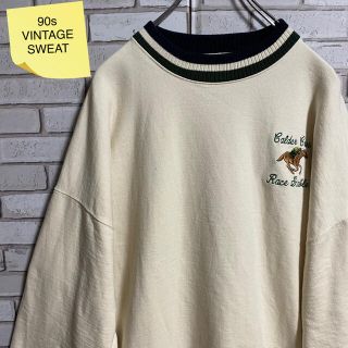 90s 古着 スウェット L 刺繍  CANADA製 ビッグシルエット ゆるだぼ(スウェット)