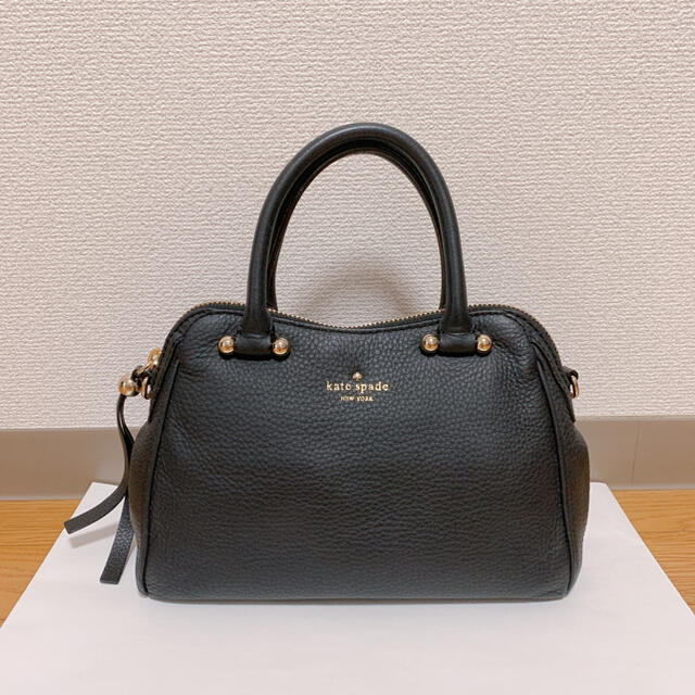 kate spade NEW YORK - kate spade ケイトスペード　バッグ　黒　レザー