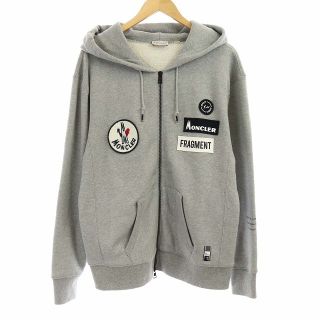 モンクレール(MONCLER)のモンクレール ジーニアス フラグメント パーカー スウェット 長袖 M グレー(パーカー)