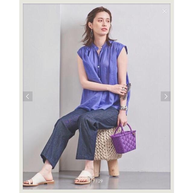 UNITED ARROWS - unitedarrows  UWSC ラミー キャップスリーブブラウス