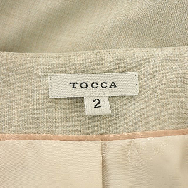 TOCCA(トッカ)のトッカ ジャケット ドレス ワンピース セットアップ スーツ ひざ丈 ベージュ レディースのフォーマル/ドレス(スーツ)の商品写真