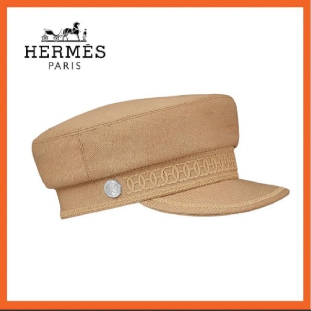 品多く HERMES エルメス キャスケット Cabourg カブール ベージュ