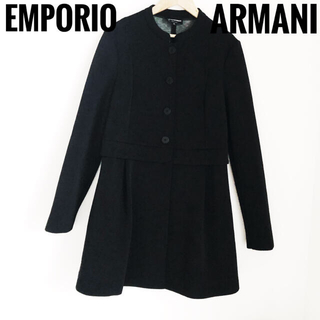 エンポリオアルマーニ(Emporio Armani)の水曜日限定SALE❗️ ✨美品✨エンポリオアルマーニ コート ブラック(ノーカラージャケット)