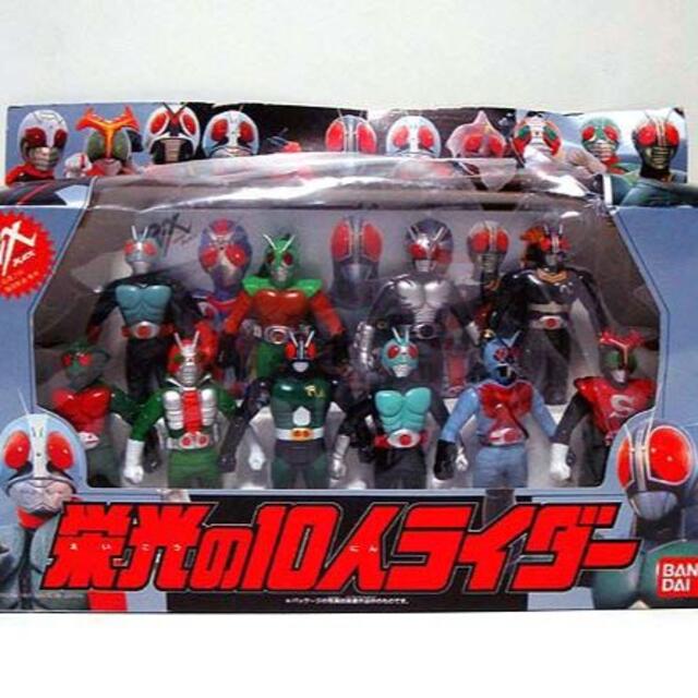 仮面ライダーBLACK RX/栄光の10人ライダー 新品 検)ソフビ/バンダイ