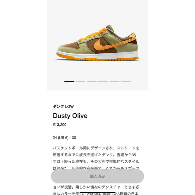 メンズナイキ　ダンクローSE DUSTY OLIVE