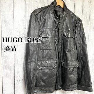 ヒューゴボス(HUGO BOSS)の【HUGO BOSS】レザージャケット シープスキン (レザージャケット)