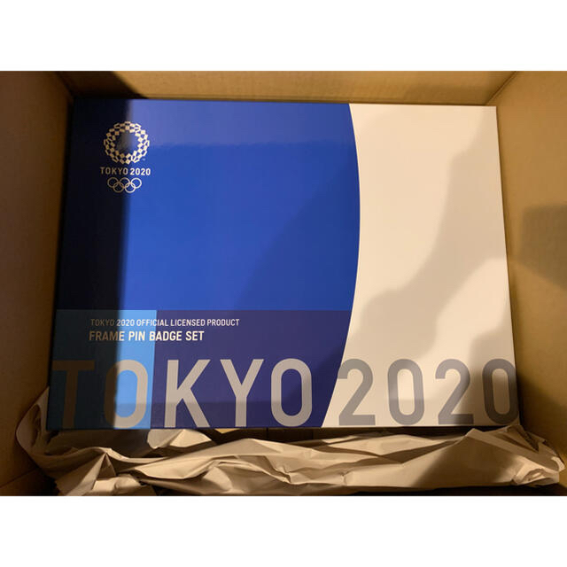 ［限定]額装ピンバッジセット(東京2020オリンピックマスコット・エンブレム)