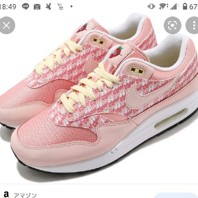 NIKE(ナイキ)のNIKE AIR MAX 1 "PINK LEMONADE" メンズの靴/シューズ(スニーカー)の商品写真