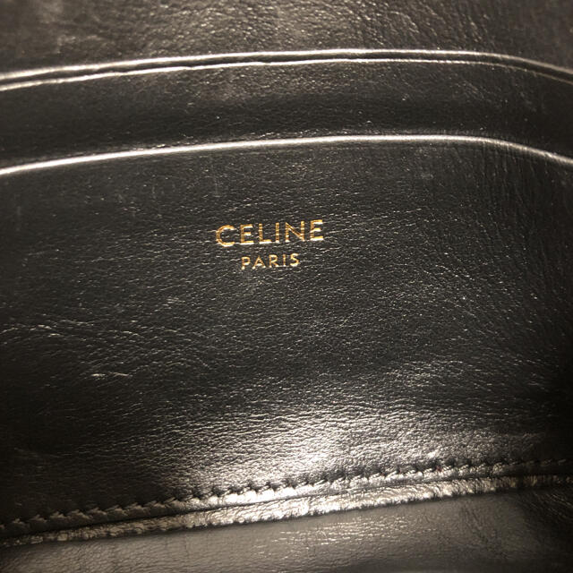 celine(セリーヌ)の美品　セリーヌ　コインケース　カードケース　キルティング　ブラック　レザー レディースのファッション小物(コインケース)の商品写真