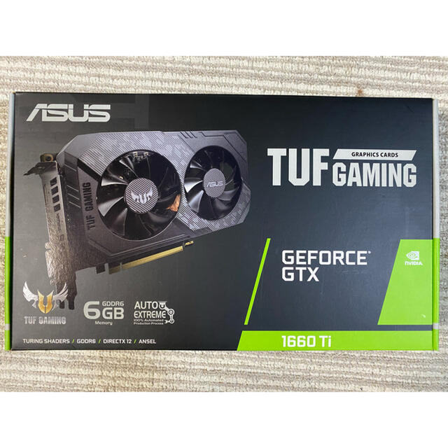 PC/タブレット新品未開封　TUF- GTX 1660TI -T6G-EVO-GAMING