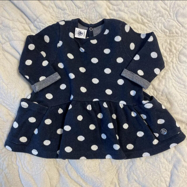 PETIT BATEAU(プチバトー)の《秋冬セット》プチバトー　ラルフローレン　6M キッズ/ベビー/マタニティのベビー服(~85cm)(ワンピース)の商品写真