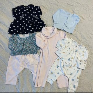 ラルフローレン　PETIT BATEAU ベビーワンピース　2着セット