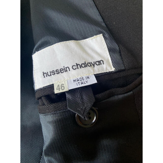 Hussein Chalayan(フセインチャラヤン)のhussein chalayan テーラードジャケット 本革切替 メンズのジャケット/アウター(テーラードジャケット)の商品写真
