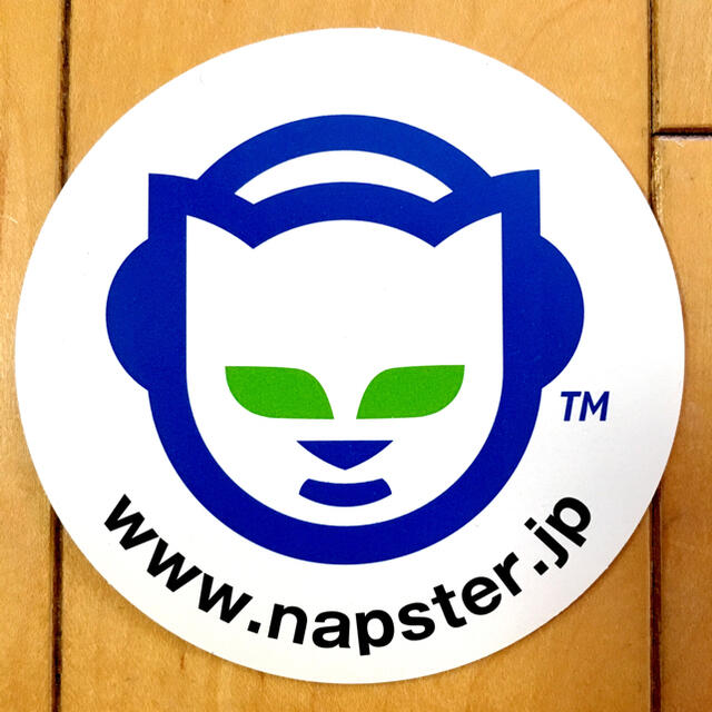 激レア！ 非売品 ビッグロゴ napster ステッカー スマホ/家電/カメラのPC/タブレット(PCパーツ)の商品写真