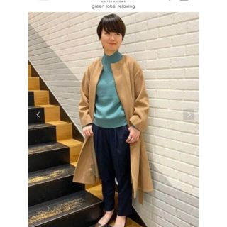 ユナイテッドアローズグリーンレーベルリラクシング(UNITED ARROWS green label relaxing)のグリーンレーベルリラクシング 2019AW ロングコート キャメル サイズ36(ロングコート)