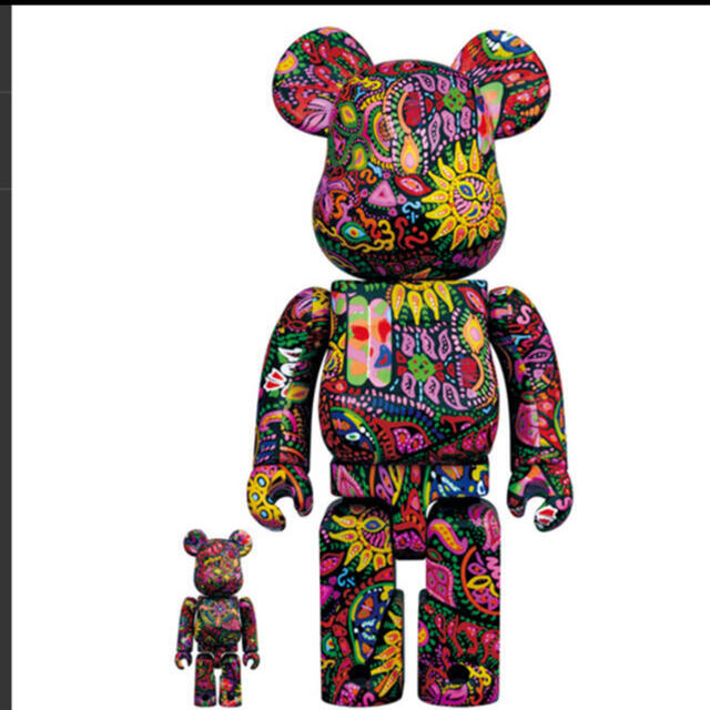 BE@RBRICK Psychedelic Paisley100％ & 400％