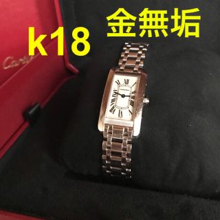 Cartier   カルティエ タンクアメリカン SM k WG 廃盤の通販 by