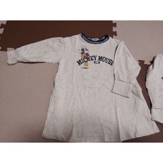 エフオーキッズ(F.O.KIDS)のkii様専用☆姉弟お揃いコーデ　ミッキーマウス柄ワンピース&トップス(ワンピース)