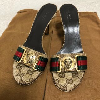 グッチ(Gucci)のGUCCI グッチ　サンダル　GGロゴ　シェリーライン　36  約23cm(サンダル)