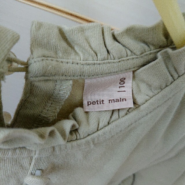 petit main(プティマイン)のpetit main 100  7部そで ワンピース キッズ/ベビー/マタニティのキッズ服女の子用(90cm~)(ワンピース)の商品写真