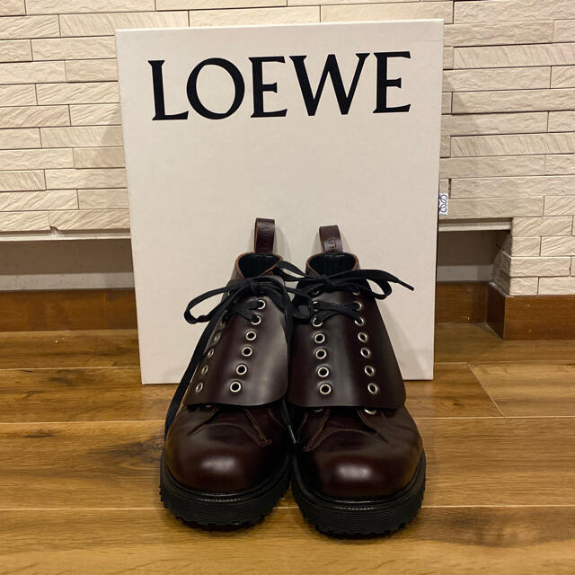 試着のみ LOEWE レースアップブーツ