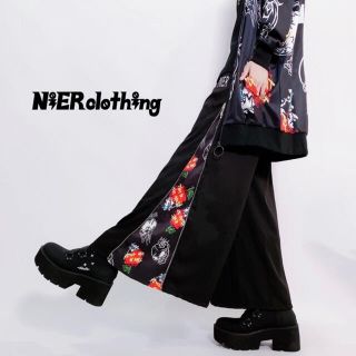 SKULL ZIPPER 2WAY WIDE PANTS NieR ボトムス　(カジュアルパンツ)