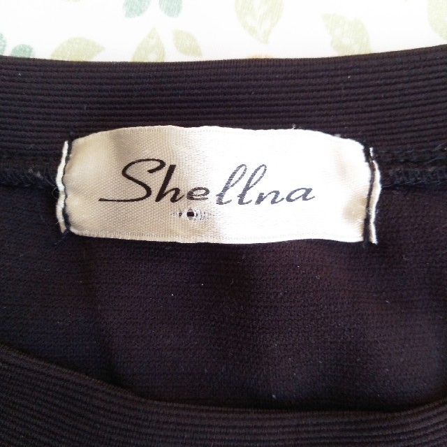 Shellna　シースルー袖　黒 レディースのトップス(カットソー(長袖/七分))の商品写真