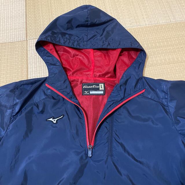 MIZUNO(ミズノ)のMIZUNO⭐︎Global Elte⭐︎ウインドパーカーハーフZIP＋パンツ スポーツ/アウトドアの野球(ウェア)の商品写真