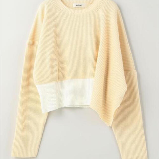 【美品】sulvam by color knit バイカラーニット