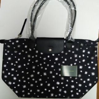 ロンシャン(LONGCHAMP)のロンシャン　LONGCHAMP　星柄バッグ(トートバッグ)