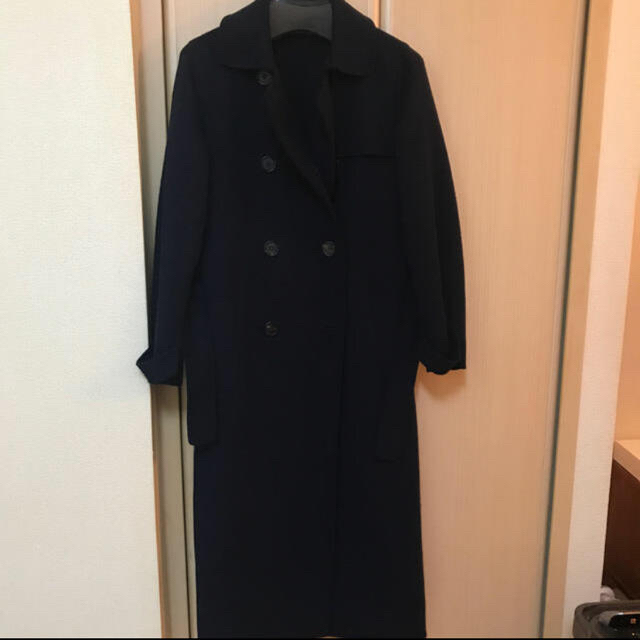 Max Mara - S Max Mara ネイビーコートの通販 by mmm|マックス Max Mara - S Max Mara ネイビーコートの通販 by mmm|マックス