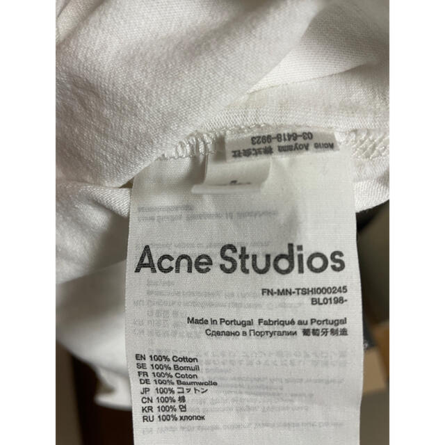 ACNE(アクネ)のacne studios Tシャツ　S メンズのトップス(Tシャツ/カットソー(半袖/袖なし))の商品写真