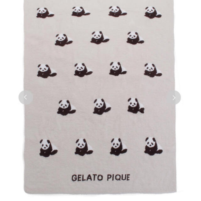 gelato pique(ジェラートピケ)の新品未使用　ジェラートピケ　パンダブランケット キッズ/ベビー/マタニティのこども用ファッション小物(おくるみ/ブランケット)の商品写真